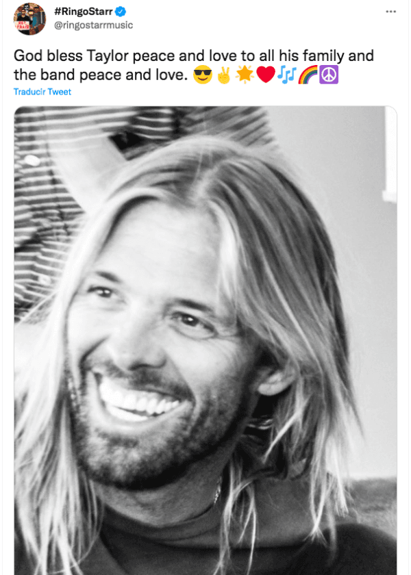 Las reacciones ante la muerte del baterista de Foo Fighters.(3)