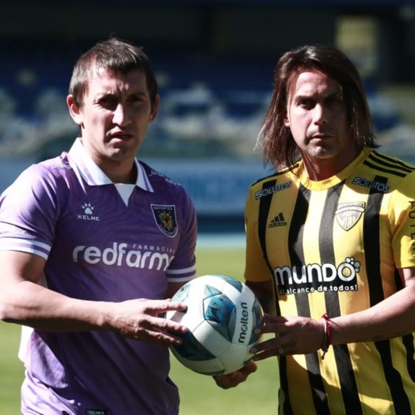 Gabriel Vargas y Arturo Sanhueza llamaron a un clásico penquista sin violencia. (Foto: gentileza)