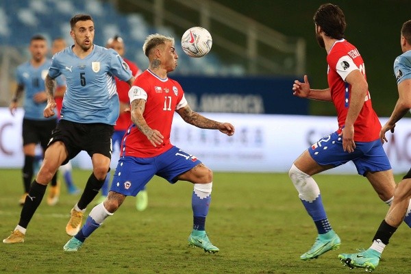 La selección chilena busca el milagro contra Uruguay: Patricio Yáñez y Cristián Caamaño ven muy difícil el milagro. (Foto: Agencia UNO)