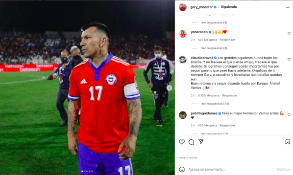 El mensaje de Claudio Bravo a Gary Medel tras derrota de Chile frente a Uruguay