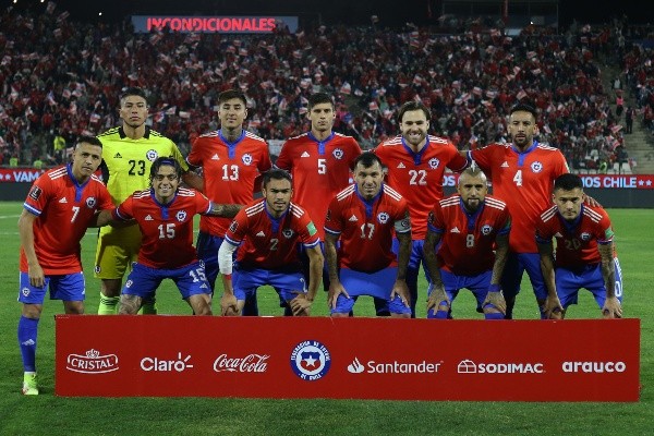 La última formación de la selección chilena.
