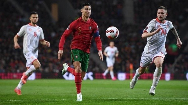 Ronaldo logró el pasaje a Qatar ante Macedonia (Getty)