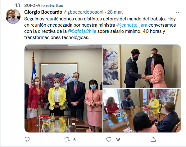 Twitter: Giorgio Boccardo, Subsecretariod del Trabajo