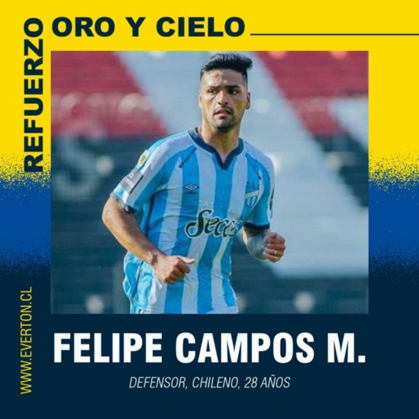 El anuncio de Everton por Felipe Campos.