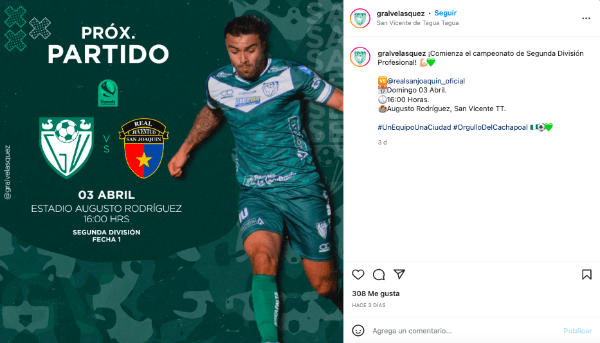 General Velásquez se prepara para debutar en el torneo 2022 de la Segunda División. (Foto: @gralvelasquez)