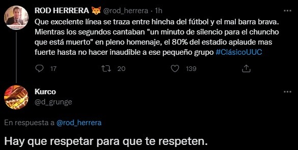 Las reacciones contra barristas de la Católica por la falta de respeto a la memoria de Leonel Sánchez.