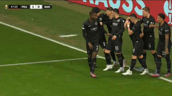 Knauff marcó uno de los tremendos goles de la temporada. (Foto: Captura Espn)