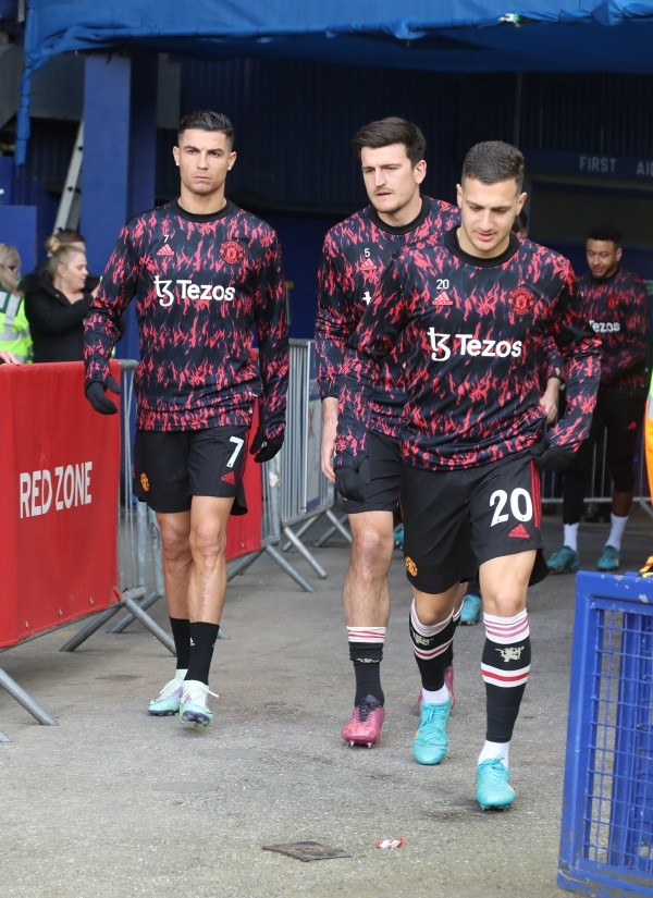 Así estaba la pierna de Cristiano Ronaldo antes del partido. Sin marcas ni heridas, totalmente distinto a como terminó ante Everton. Foto: Getty Images