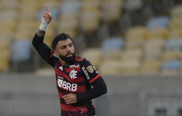 Gabigol abrió la cuenta en el Maracaná de Río de Janeiro (Foto: Libertadores)
