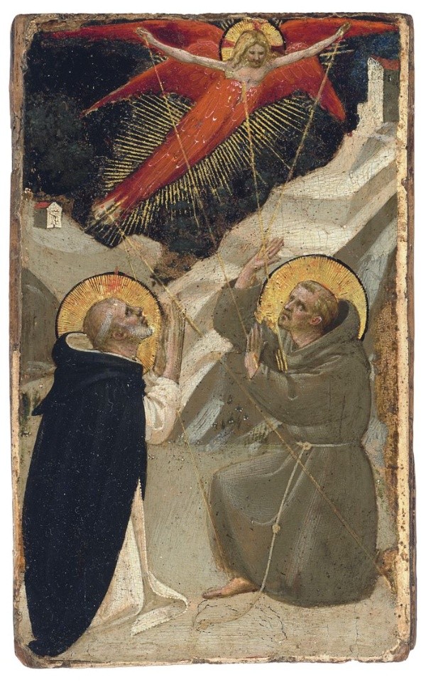 Santo Domingo y la estigmatización de San Francisco (Fra Angelico). The Alana Collection