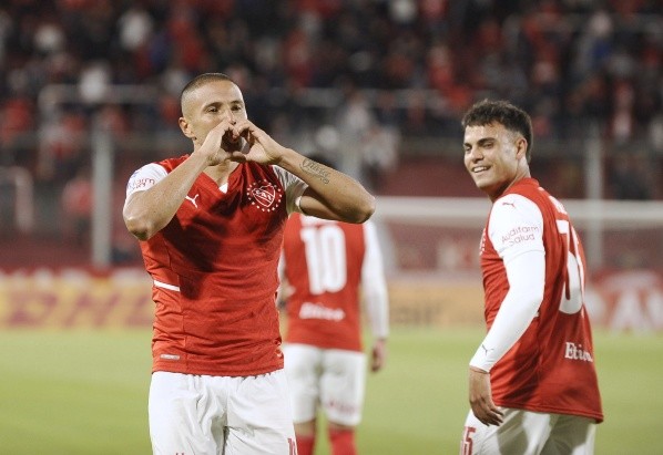 Leandro Benegas festejó en el Libertadores de América.