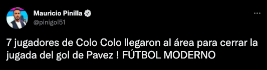 Mauricio Pinilla aplaudió el nivel de Colo Colo ante Alianza Lima.