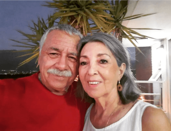 Caszely junto a su esposa María de los Ángeles Guerra