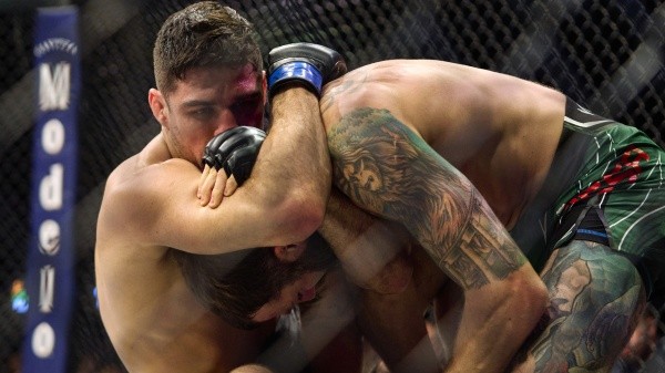 Así ganó Vicente Luque su última pelea ante Michael Chiesa en el UFC. Foto: Getty Images