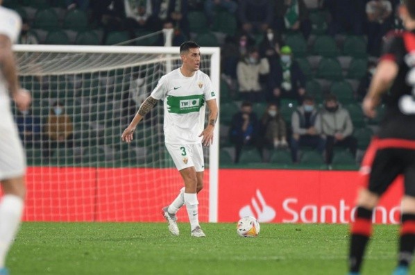 Enzo Roco tuvo una destacada participación con el Elche en la fecha 32 de La Liga. (Foto: Enzo Roco)