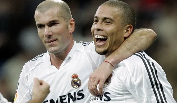 Ronaldo y uno de sus socios en el Real Madrid: un tal Zinedine Zidane.