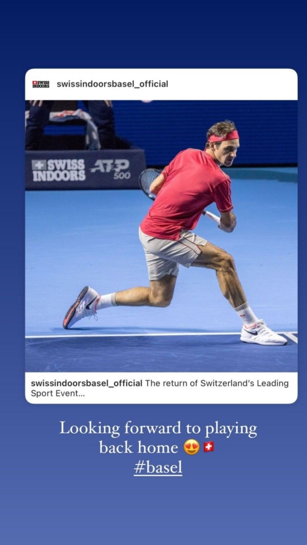 “Estoy deseando volver a jugar en casa” | @rogerfederer