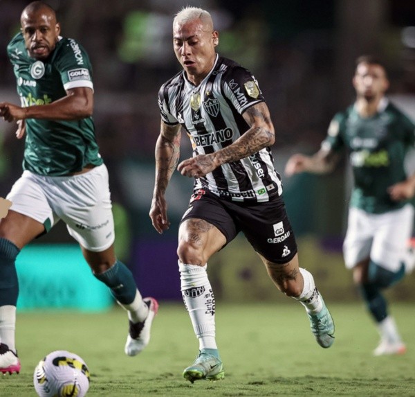 Edu Vargas se matricula con gol para el Mineiro contra Goiás. (Foto: Atlético Mineiro)