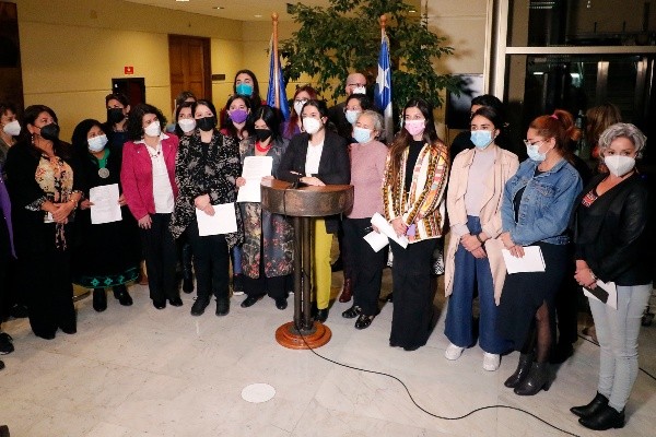 Ministra de la Mujer, Antonia Orellana, presenta proyecto de Ley que busca asegurar el pago de deudas de pensiones alimenticias