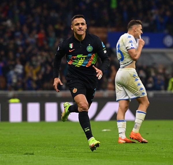 Alexis Sánchez se matriculó con el gol que selló el triunfo del Inter de Milán ante el Empoli. Foto: Getty Images