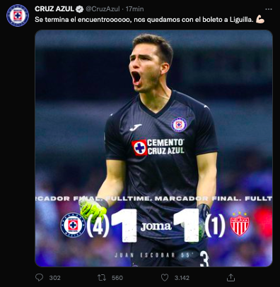 Cruz Azul le ganó en una intensa definición a penales a Necaxa. | Foto: Cruz Azul