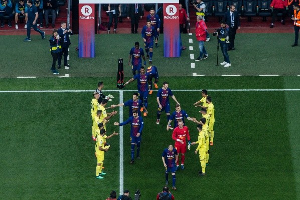 La tradición del pasillo al campeón siempre se ha visto en La Liga. Atlético amenaza con no hacerlo por su rivalidad con Real Madrid. Foto: Getty Images