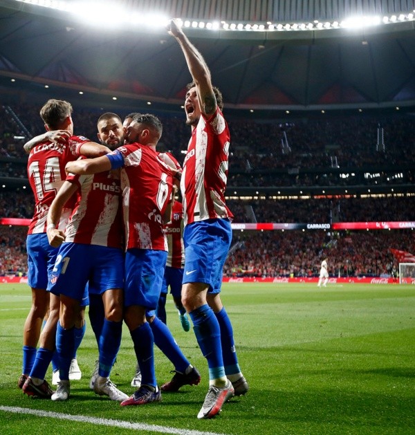 Atlético celebra el gol del triunfo ante Real Madrid (Foto: Atlético de Madrid)