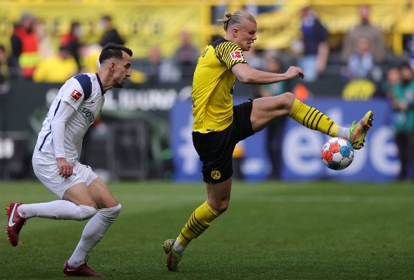 Erling Haaland deja el Borussia Dortmund para dar el salto al Manchester City. Foto: Getty Images