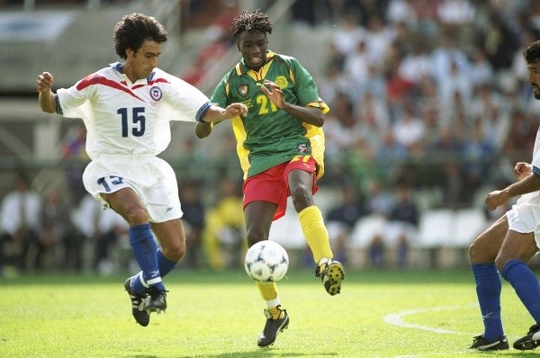 Villarroel frente a Camerún en Francia 1998 (Getty)
