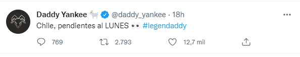 Daddy Yankee en Twitter