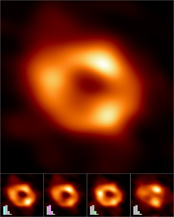 Imagen del agujero negro Sagitario A* tomada por Telescopio del Horizonte de Eventos (EHT)