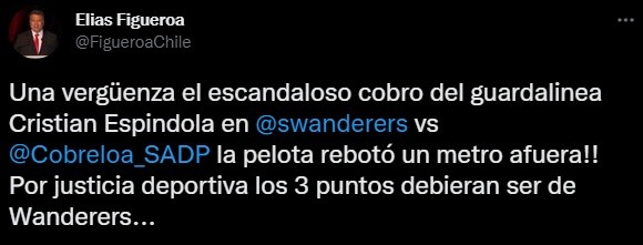 La furia de don Elías por el gol fantasma de Cobreloa a Santiago Wanderers.