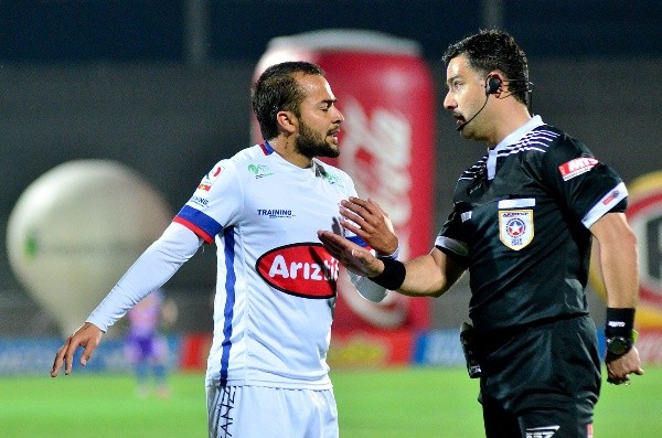 Patricio Blanca protagonizó una vergonzosa polémica en el estadio Zorros del Desierto. | Foto: Agencia Uno
