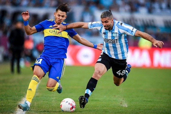 Boca y Racing animaron un intenso partido en el fútbol argentino. | Foto: Getty