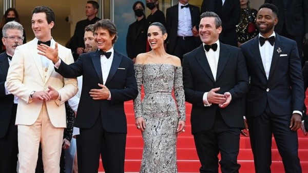 Tom Cruise y Top Gun: Maverick se llevan ovación de cinco minutos en Cannes. (Foto: Getty)