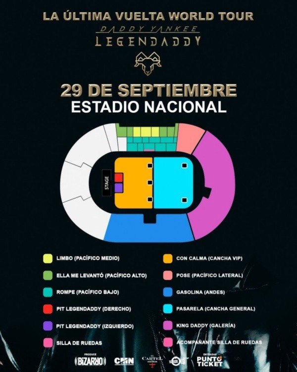 Daddy Yankee en Chile | Los 4 datos clave sobre la venta de entradas.(Foto: Bizarro)