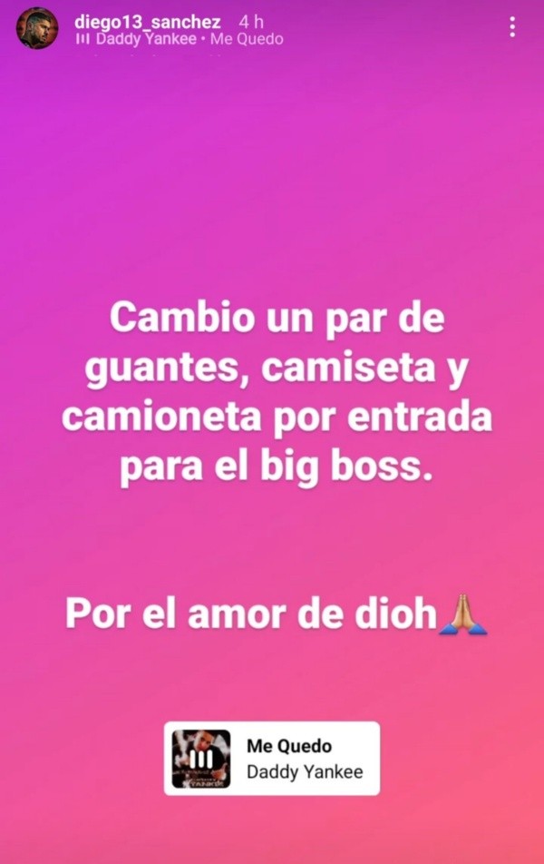 El mensaje del Mono Sánchez.