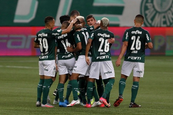 Kuscevic festejó una notable victoria junto a Palmeiras. | Foto: Agencia Uno
