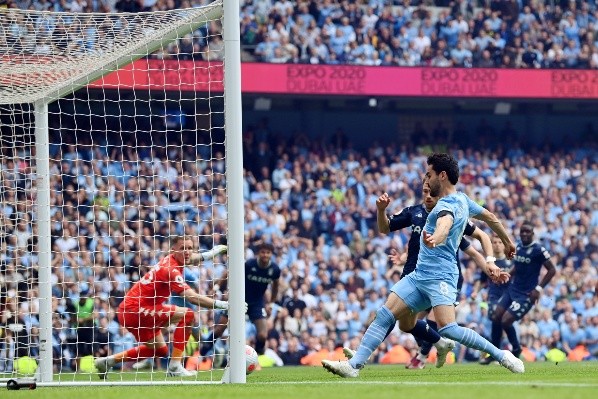Manchester City se proclamó campeón con este gol de Gundogan (Getty)