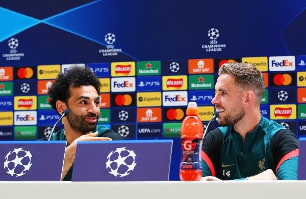 Mohamed Salah habló en conferencia de prensa junto a Jordan Henderson. (Foto: Getty Images)