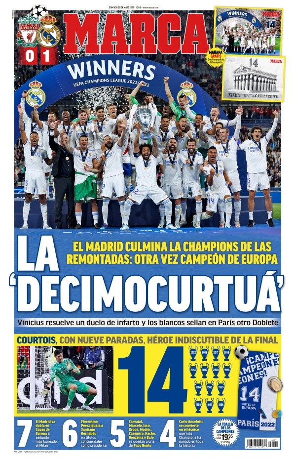 La portada del Diario Marca.