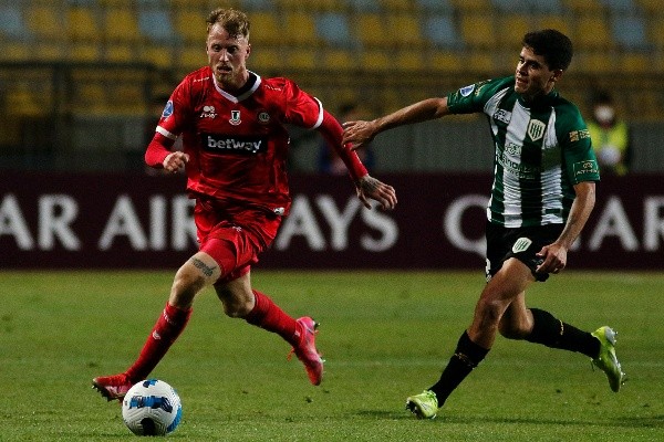 Thomas Rodríguez no logró afirmarse en Unión La Calera y fue uno de los que menos minutos ha sumado. Foto: Agencia Uno