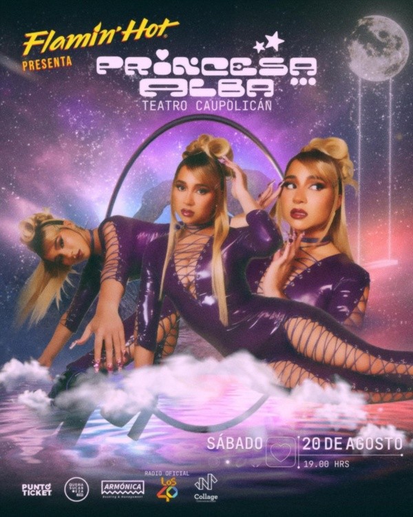 Princesa Alba confirma su primer show en el Teatro Caupolicán.(Foto: Instagram)