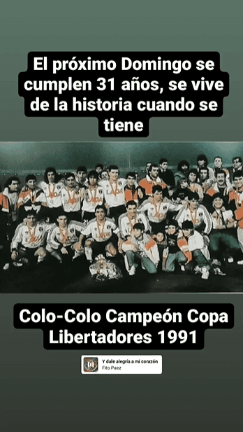 ¿Palo para el resto? La curiosa previa de Barticciotto por el nuevo aniversario de la Copa Libertadores 1991, con Colo Colo todavía como el único campeón chileno.