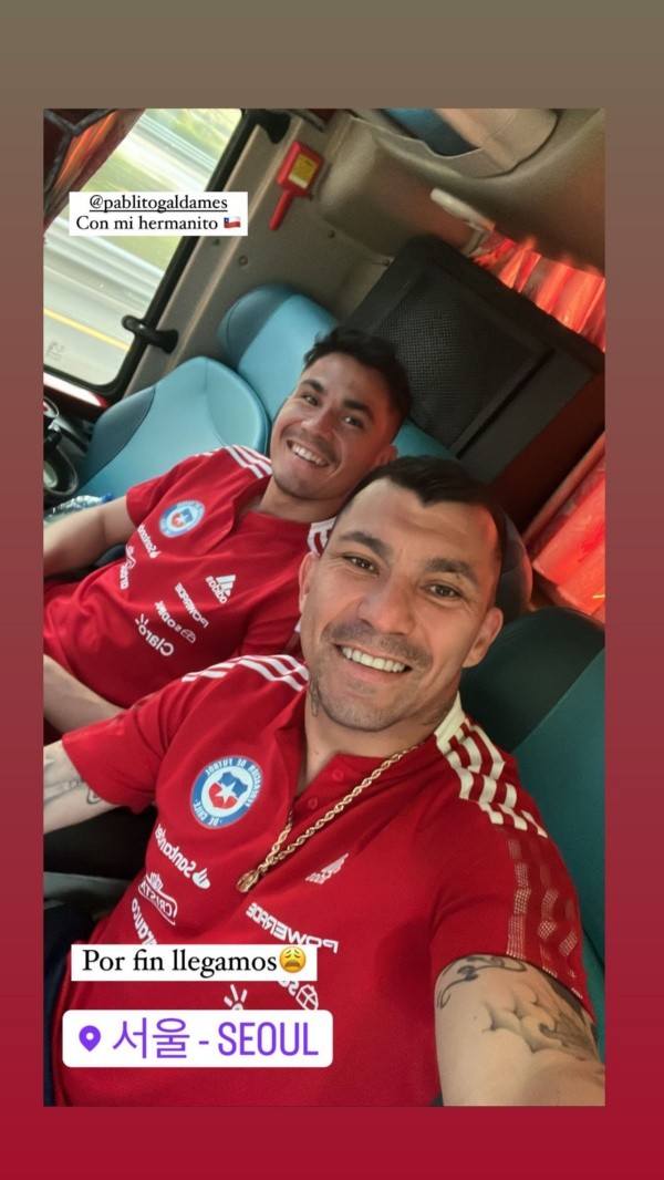 Gary Medel en Corea del Sur