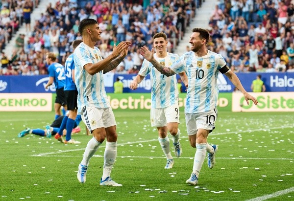 Lionel Messi se despachó cinco goles ante una débil Estonia. (Foto: Getty Images)