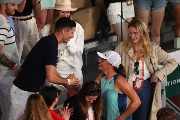 Robert Lewandowski se ha visto los últimos días en París, disfrutando de Roland Garros. (Foto: Getty Images)