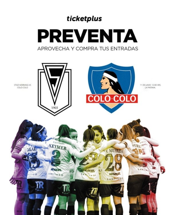 Así informó Santiago Morning de la preventa.