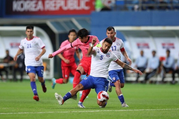 La selección chilena no pudo con Corea del Sur y Eduardo Berizzo se estrenó con una derrota en la banca. Foto: Comunicaciones ANFP