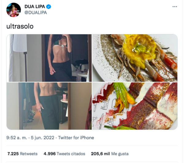 Carrete de Dua Lipa y Aaron Piper eleva a Polimá Westcoast en el escenario mundial.(Foto: Twitter)